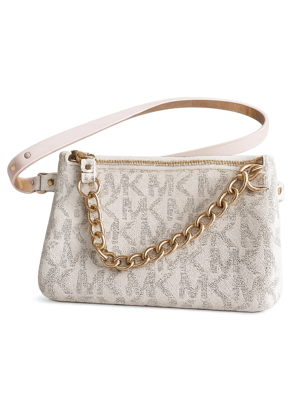 Michael Kors Signature Logo Convertible Waist Bag / Wristlet NWOT